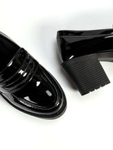 Minimalist Chunky Heeled Penny Loafers